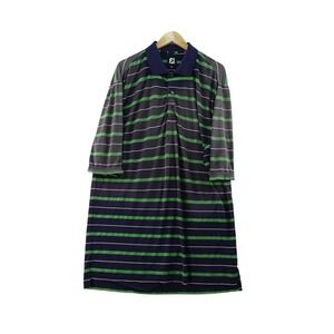 FootJoy Golf Polo Shirt Mens XL Stripe Green Short Sleeve Golfing Performance